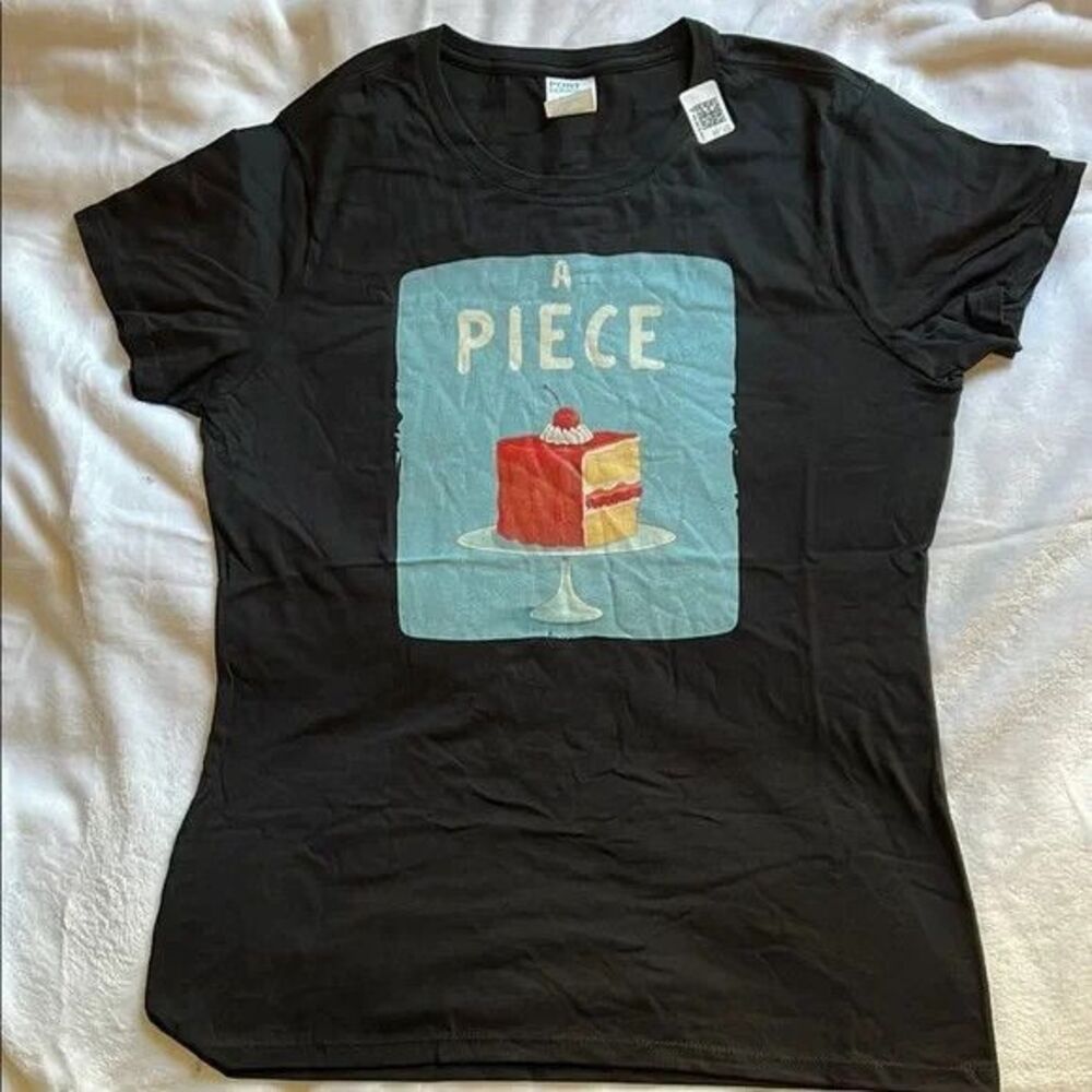 Piece of Cake Fitted Short Sleeve Tee (Women's M)